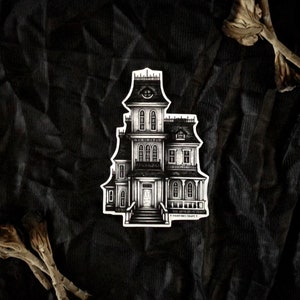 Victorian House Sticker, Vinyl Stickers, Architecture Sticker, Victorian Mansion Sticker, Laptop Sticker, Vinyl Decal, Fine Art Sticker
