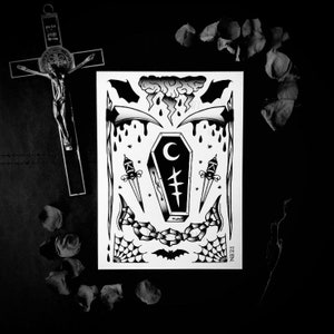 Stampa Flash Giorno Oscuro, Flash Tatuaggio, Tatuaggio Pugnale, Stampa Flash Artistica, Stampa Poster, Stampa Flash Tatuaggio, Stampa Giclée, Stampa Artistica Tatuaggio, B&W