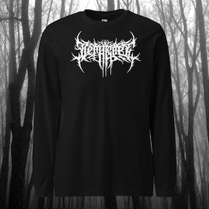 Vengeance Death Metal Unisex Long Sleeve Top, Long Sleeve Shirt, 100% Cotton T-Shirt, Unisex Apparel, Unisex Shirt, Death Metal Top, Gothic