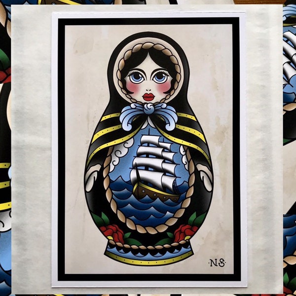 Russian Doll Art - Etsy