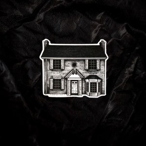 Real Exorcist House Sticker, Vinyl Stickers, Haunted House Sticker, Laptop Sticker, Die Cut Sticker, Vinyl Decal, OOAK Sticker, Decal, Med