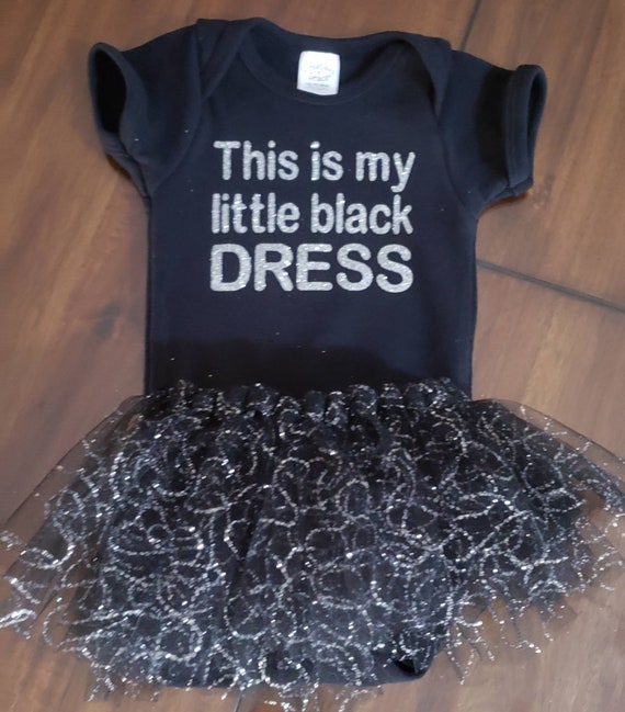 my little black dress onesie