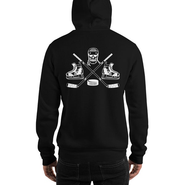 Skull and Hockey Sticks Hoodie