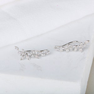 Dainty vine ear climbers ear crawlers earrings ear climber earrings ear crawlers ear pins ear sweeps image 6