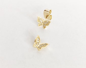 Butterfly stud earrings | butterfly studs | stud earrings | post back  earrings