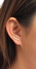 Pearl ear climbers | ear crawlers | ear climbers earrings | ear crawlers | ear pins | ear sweeps | ear crawler earrings | ear jackets 