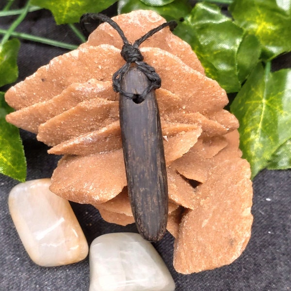 Irish Bog Oak Pendant/Talisman - 5,000 Year Old Wood