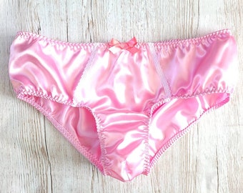 Men's Cut Satin Underwear Briefs / Knickers Underpants Sissy Plus Size