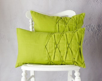 Lime green cushion | Etsy Decorative Pillows | Lime green