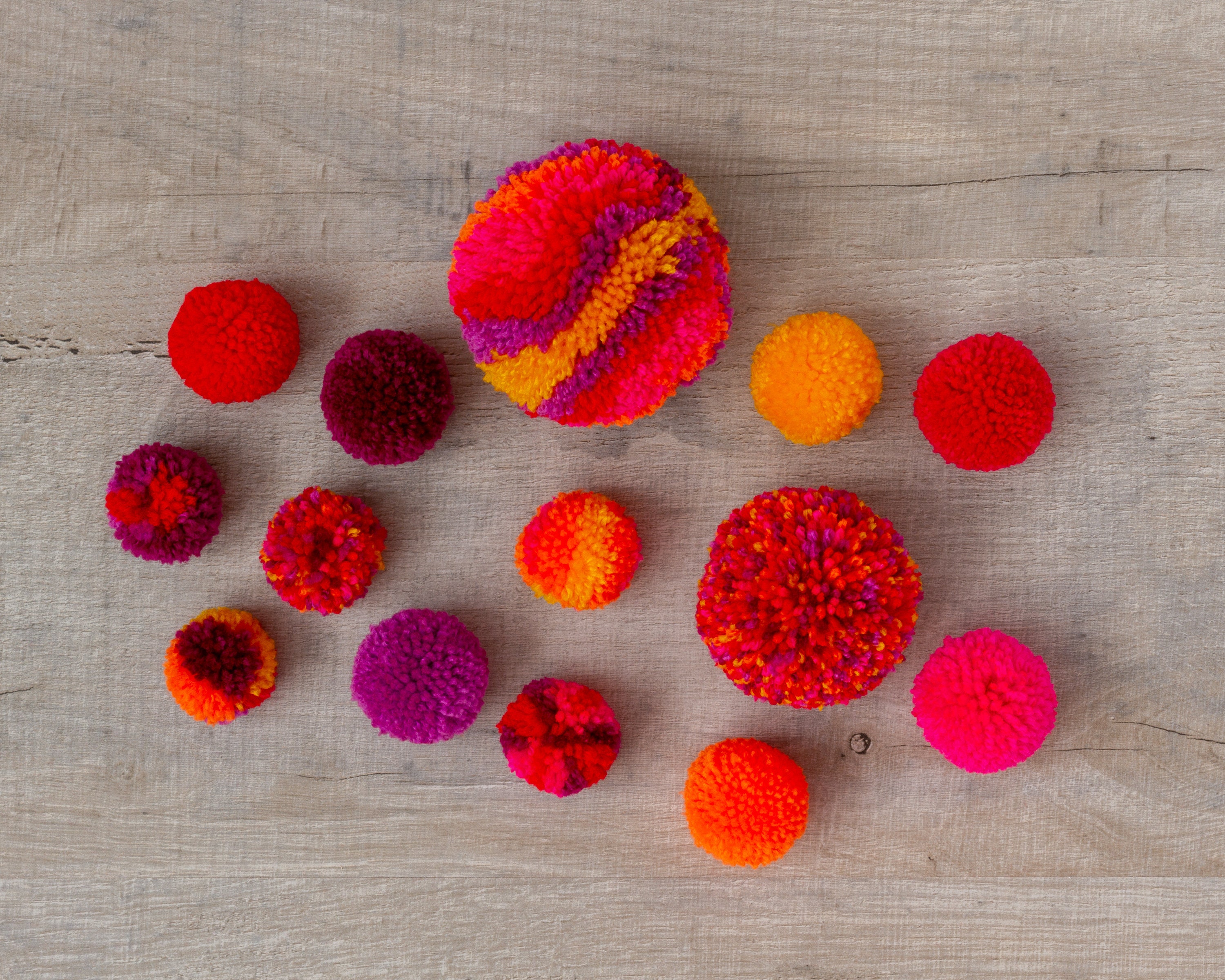 Pom Pom Garland Kit Choose Your Own Yarn Colours Pompom Etsy