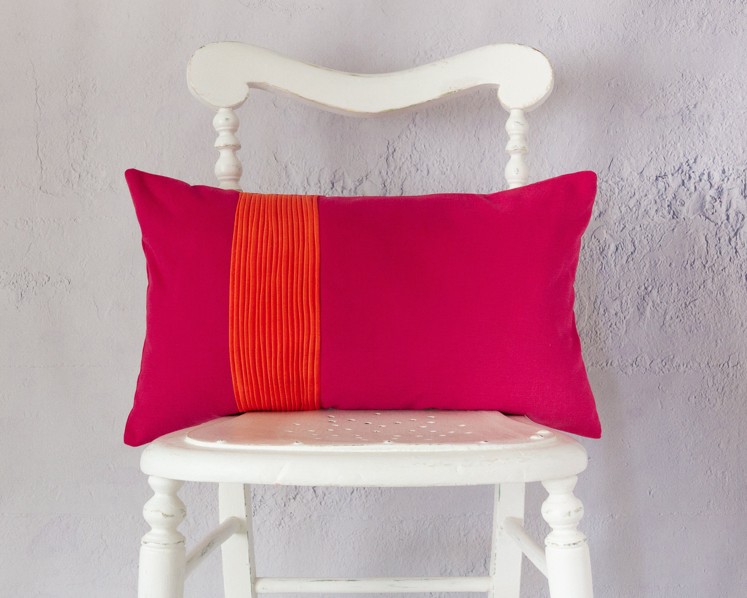 Bright Pink Cushion Cover Cerise Throw Pillow Cover Etsy