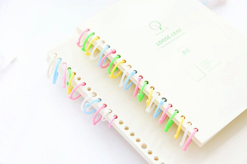 DIY Book binding Rings Binder Rings in Cute Colors Book Etsy