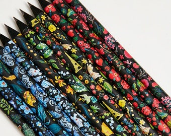 Pretty Pencils Gift Set, Pencils Set, Pencils Favors, Black Pencils, Back to School, Cute Pencil Set