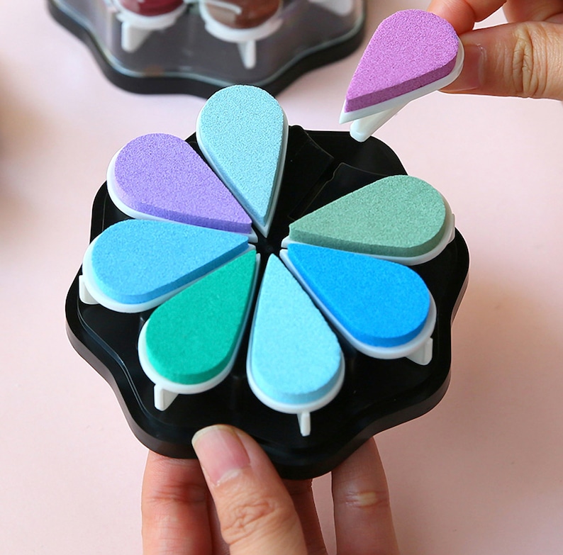 Rainbow ink pad for stamps Stamping multicolor pads Stamp Etsy