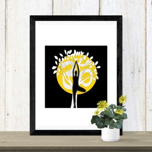 Yoga Tree Pose Printable *INSTANT DOWNLOAD*