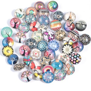 10pcs 18mm Random Style(as the picture show)  Snap Button Charms for Ginger Snap Jewelry Bracelet Necklace Making