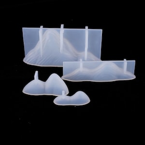 Creative 3D Mountain Silicone Mold  - Epoxy Resin DIY Making Mould  Candle Mold , Craft- Home Decoration desktop Decoration