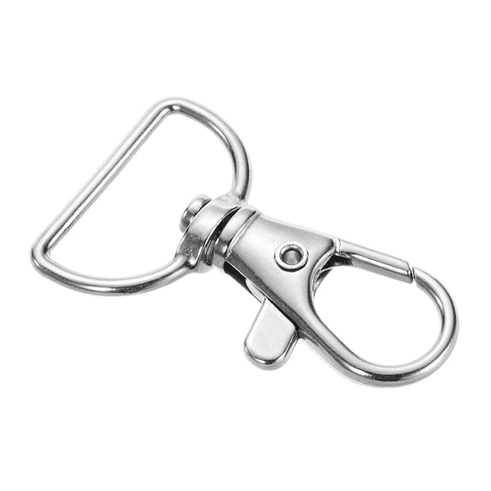 WUTA D Tail Hook Buckle D Ring Lobster Clasp Metal Roller Pin