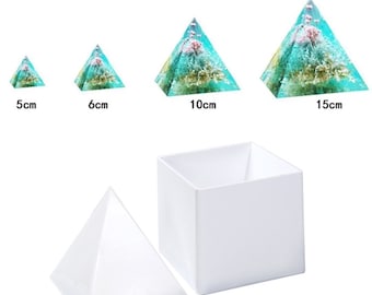 15cm Large Size Pyramid Silicone Mold / Mould DIY Resin Decorative Craft Making Mold - DIY Carft Art-For petite to large size Pyramid Making