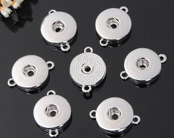 La base del colgante Snap de 18 mm funciona con amuletos de jengibre de 18 mm-Para bricolaje Ginger Snap Jewelry Making