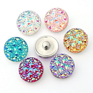 Pack of 10  18mm Snap Buttons Charms for Ginger Snaps Charms Bracelet Jewelry