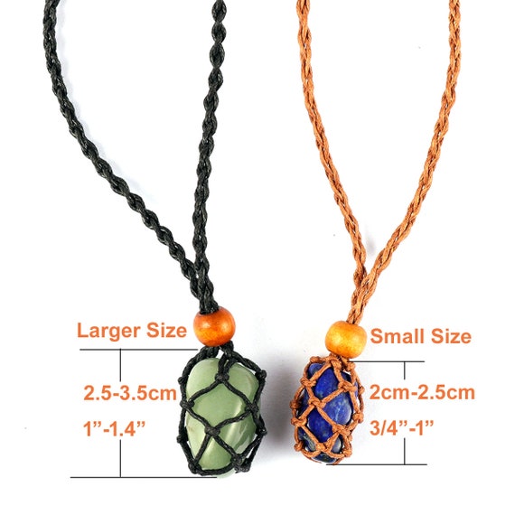 Necklace Cord Empty Stone Holder 3 Sizes Adjustable Crystal Holder