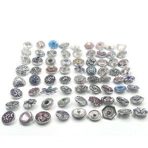 18-20mm Rhinestones  Antique silver Color Snaps interchangeable snaps for DIY snap necklaces, rings,Jewerly & bracelet