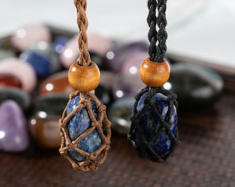 Necklace Cord Empty Stone Holder, Necklace cord for crystal , Quartz Raw Stone Necklace Cord, Pendant holder adjustable necklace  cage cord