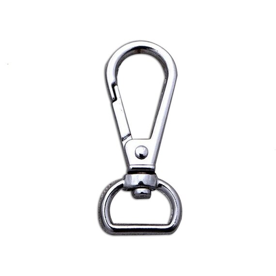 Pack of 20 Pcs Length Alloy Swivel Lanyard Clasp Hooks with D  rings