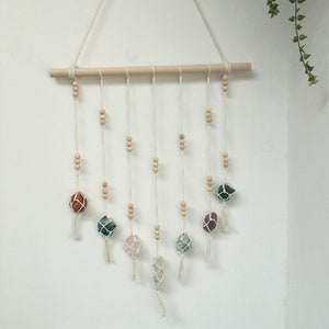 Bohemian Design Hand-Braid 7 Colors Crystal Stones Tassel Wall Hangings