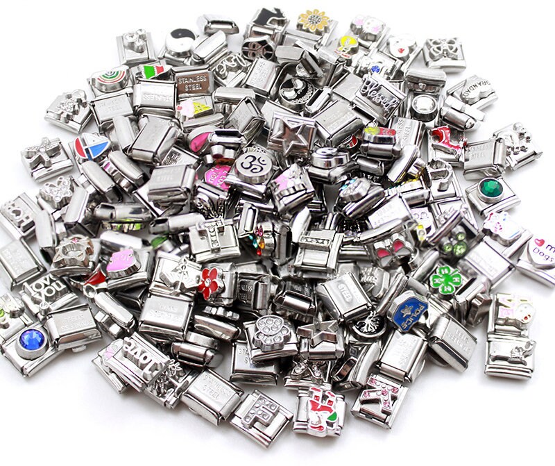 9mm Alloy Detachable Italian Charms Module Link Charms Stretchy Link ...