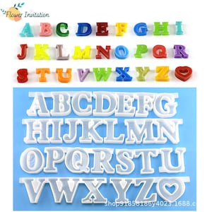 Silicone A-Z Alphabet Letter  Mold Silicone Mold Crafts Accessories mould-Decoration mold,Resin Mold