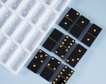1 DIY Domino Mold Silicone Mold Crafts Accessories mould-Colourful Epoxy Resin DIY Making Mould Handmade Craft-desktop Decoration