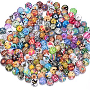 18-20mm Random Style(as the picture show)  Snap Button Charms for Snap Jewelry Bracelet