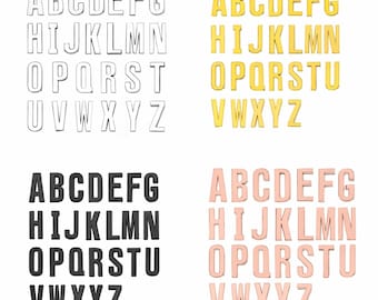 18mm A-Z Glattes Design 18mm Slide Alphabet Buchstaben für 18mm Slide Armbänder / Armbänder, Schmuckherstellung Charms