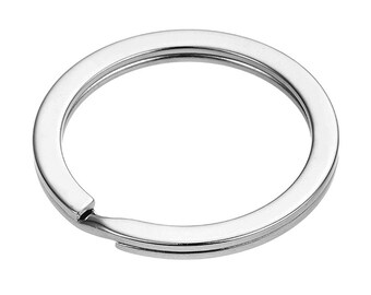 Pack of 100 Alloy 25mm/1" Split Key chains Ring -DIY Jewelry Making Supplies