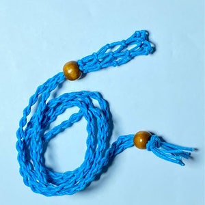 COLORFUL BLING Adjustable Quartz Raw Stone Necklace Cord - Hand Braided Rope Holder For DIY Jewelry