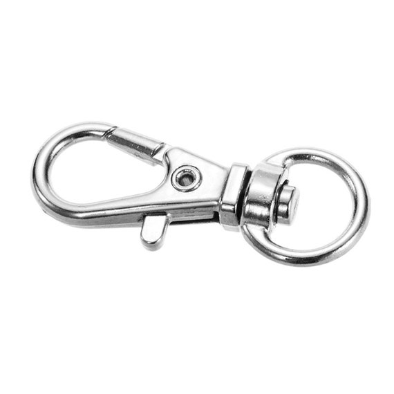 120PCS Swivel Lanyard Snap Hook With Key Rings, Metal Swivel Hooks