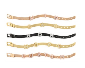 8mm Blank Stainless Steel Bracelets forSlide Charms -DIY Bracelet Making Supplies