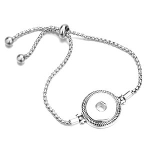 Adjustable Size Different Design Style Snap Bracelet for 18mm Regular size Ginger Snap Charms