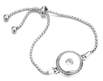 Adjustable Size Different Design Style Snap Bracelet for 18mm Regular size Ginger Snap Charms