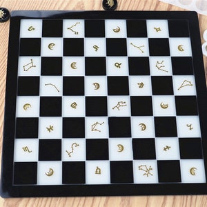 Silicone Chess Board Mold-Chessboard Resin Mold-Silicone Mold-Draughts Resin Mold Checkers mold & Checkerboard mold
