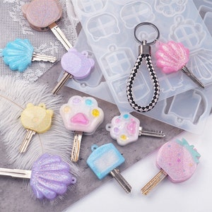 Piccole / grandi dimensioni Chiave Cover Testa Resina Epossidica Stampi in silicone