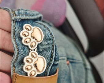DIY abnehmbare niedliche Pfote Design Taille Schnalle Teller - keine nähen kein Nagel Metall Taille Cincher | Taillenreduzierer