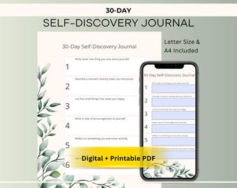 Journal for Women to Self-Reflect and Discover Who They Are with 30 Days of Prompts