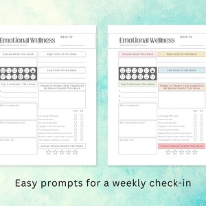 Emotionell klarhetsjournal: Ifyllbart formulär för humör- och triggerspårning (PDF digital nedladdning) bild 4