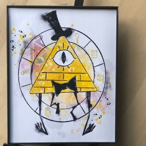 Bill Cipher Art Print Watercolor