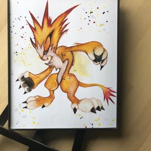 Moomba Final Fantasy Art Print Watercolor