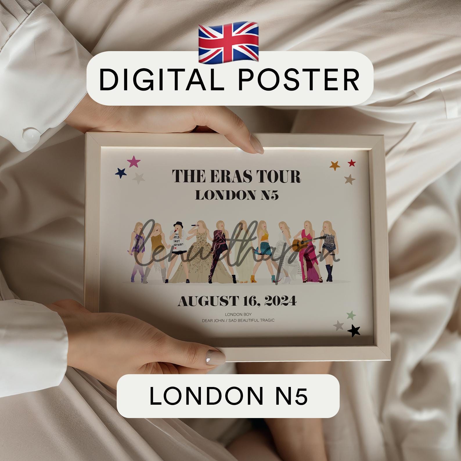 LONDON N5 – Printable Poster - Eras Tour - Digital Art Wall Decor ...