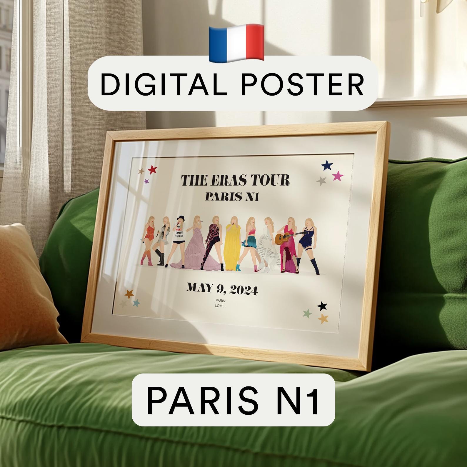 Eras Tour Poster Paris - Etsy